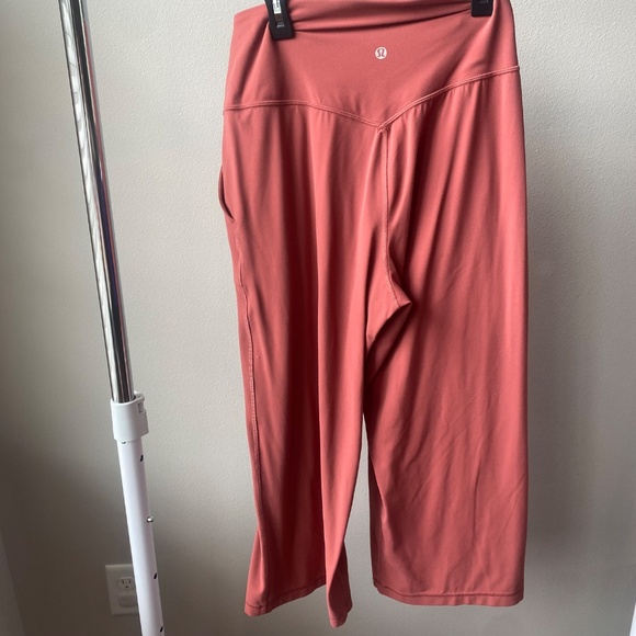 Dark red Lululemon wide legged athletic pants - Picture 2 of 5